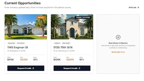Website concept for a Caribbean property and real estate business